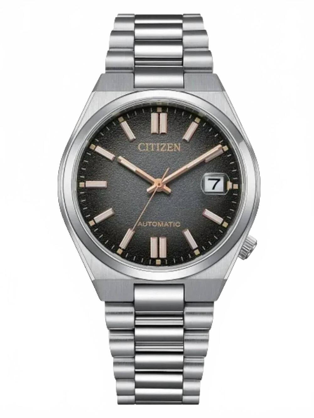 NEW CITIZEN unisex tsuyosa time slip 37mm limited edition stainless steel watch